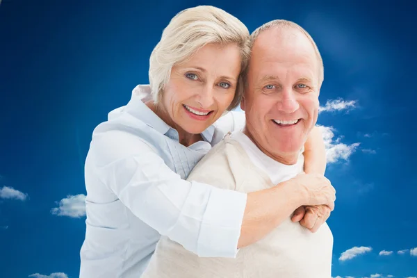 Happy mature couple smiling — Stock Photo, Image