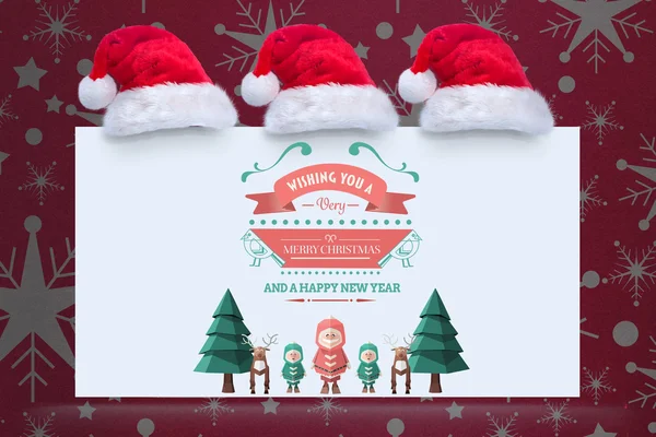 Composite image of merry christmas message — Stock Photo, Image