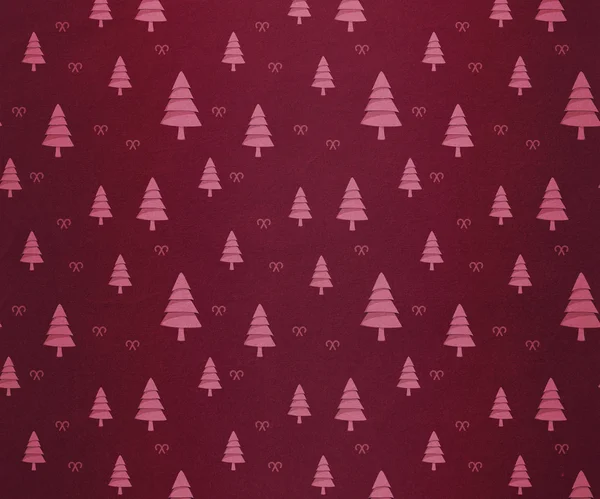 Rot und Rosa Baum-Muster-Tapete — Stockfoto