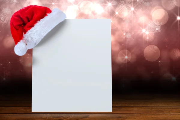 Klobouk Santa na plakát — Stock fotografie