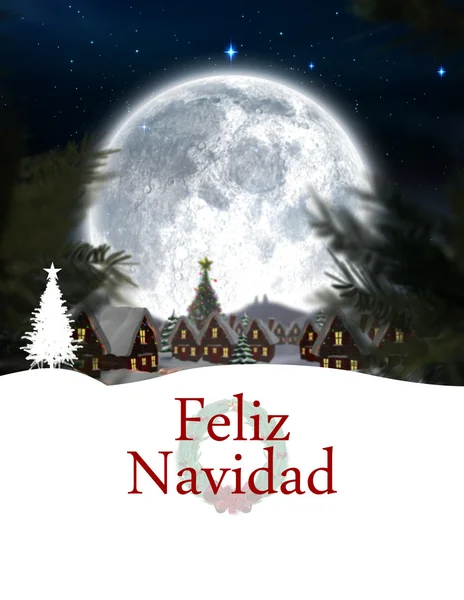 Imagem composta de feliz navidad — Fotografia de Stock