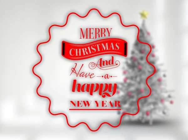 Logo wishing merry christmas — Stock Photo, Image