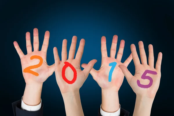 Composite image of business peoples hands — Stock Photo, Image