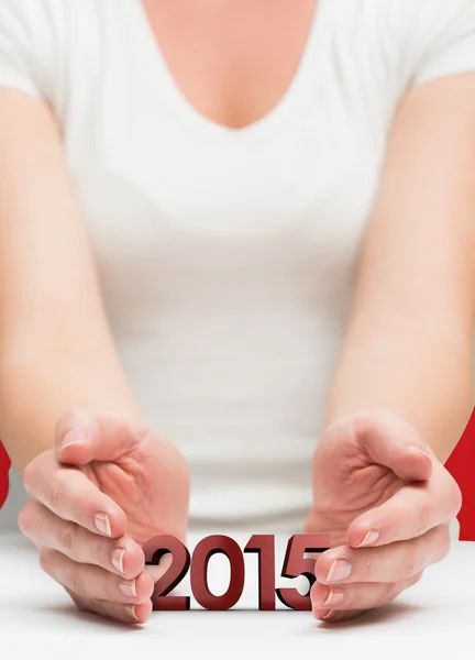 Composite image of hands presenting — Stock Photo, Image