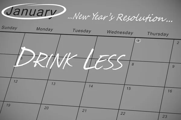 Composite image of new years resolution — Stock Photo, Image