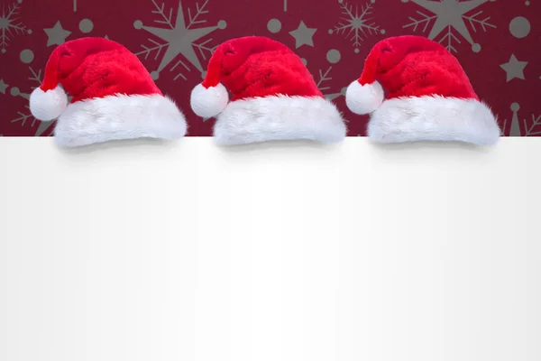 Cappello Babbo Natale su poster — Foto Stock