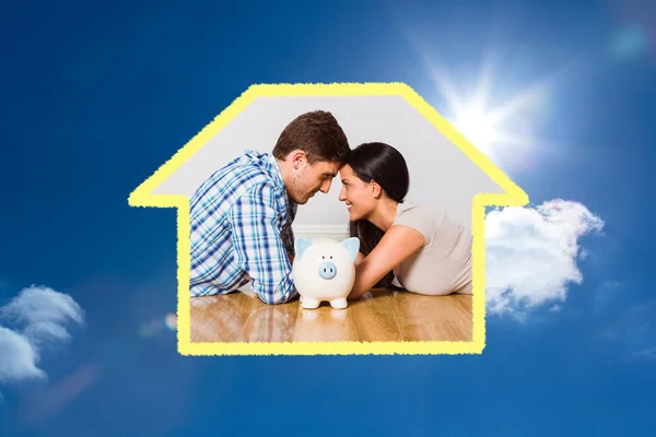 Young couple cuddling each other — Stock Photo, Image