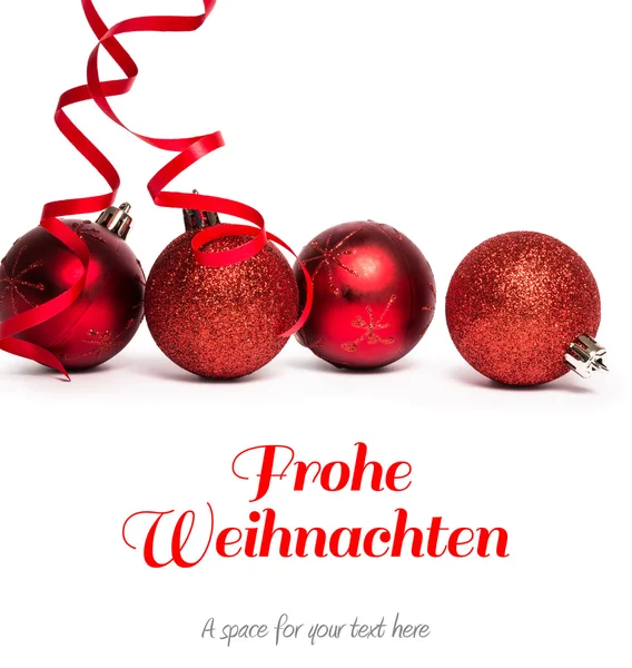 Composite image of christmas greeting in german — Stock Photo, Image