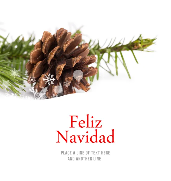 Zusammengesetztes Bild von feliz navidad — Stockfoto