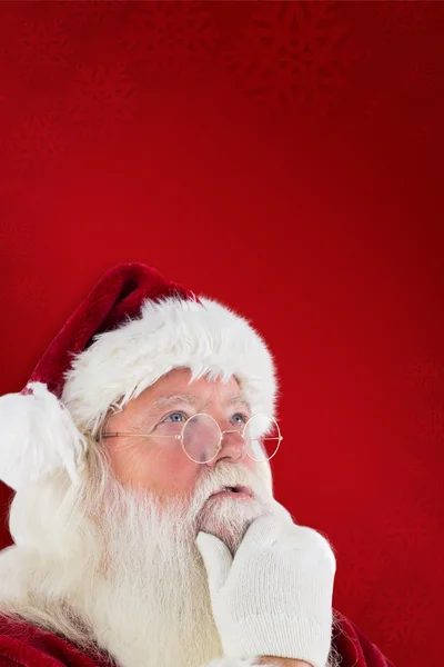 Santa je přemýšlet o něčem — Stock fotografie