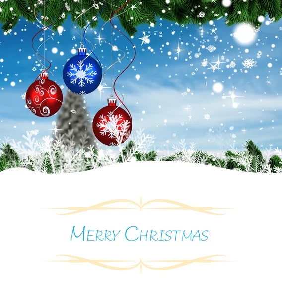 Composite image of christmas card — Stock Photo, Image