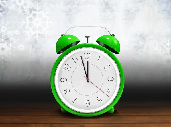 Alarm clock counting down to twelve — Stock Photo, Image