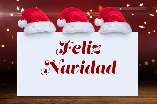 Sammansatt bild av feliz navidad — Stockfoto