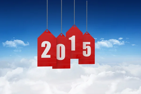 Composite image of 2015 red tags — Stock Photo, Image