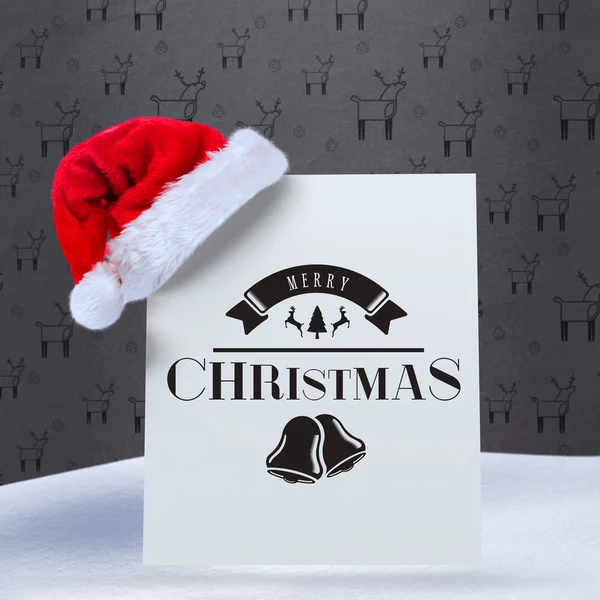 Složený obrázek vánoční poselství — Stock fotografie