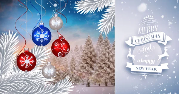 Appeso natale bauble decorazione — Foto Stock