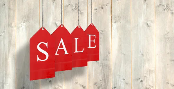 Red sale tags — Stock Photo, Image