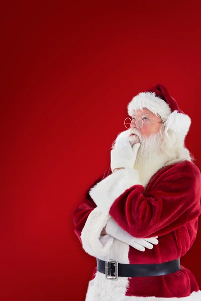 Santa je přemýšlet o něčem — Stock fotografie