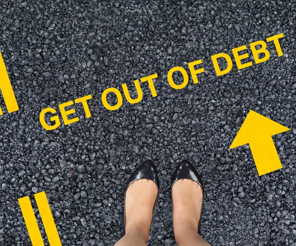 Composite image of businesswomans feet — Stock Photo, Image