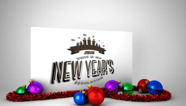 Immagine composita della risoluzione dei nuovi anni — Foto Stock