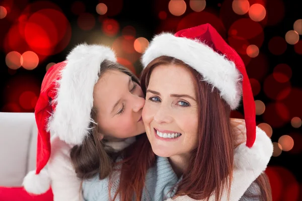 Imagen compuesta de madre e hija — Foto de Stock