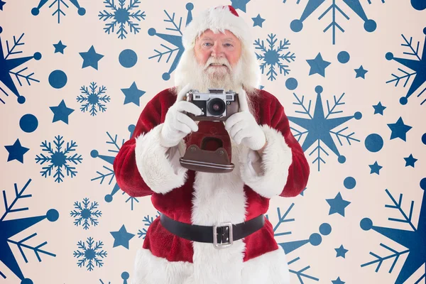 Babbo Natale sta facendo una foto — Foto Stock