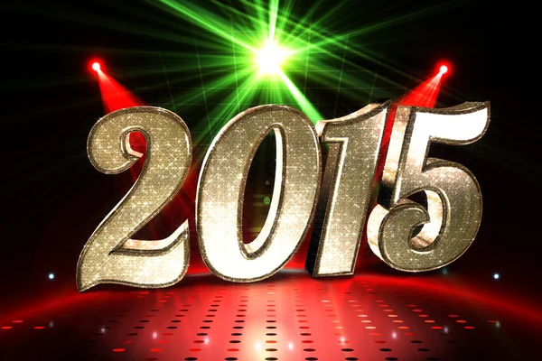 Composite image of sparkly 2015 — Stock Photo, Image