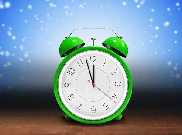 Alarm clock counting down to twelve — Stock Photo, Image