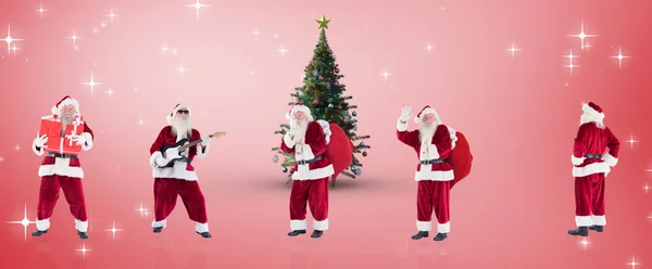 Imagen compuesta de diferentes santas — Foto de Stock