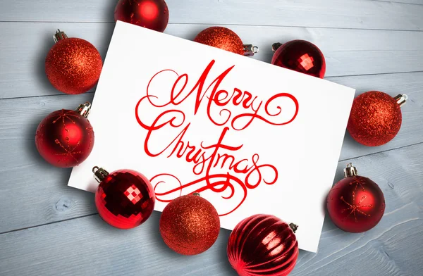 Composite image of merry christmas message — Stock Photo, Image