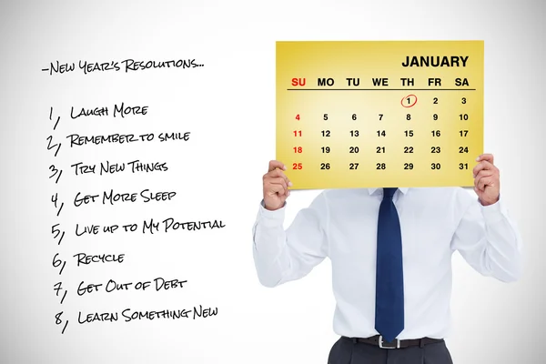 Handelaar bedrijf kalender — Stockfoto