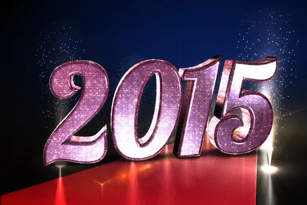 Composite image of sparkly 2015 — 图库照片