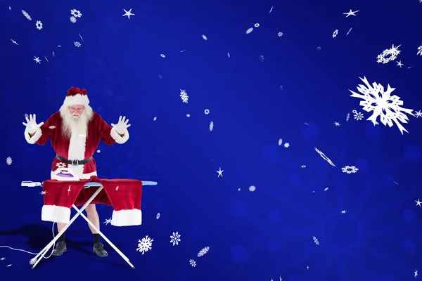 Santa is onder de indruk over iets — Stockfoto