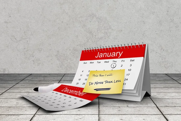 Composite image of new years resolutions — Stock Photo, Image