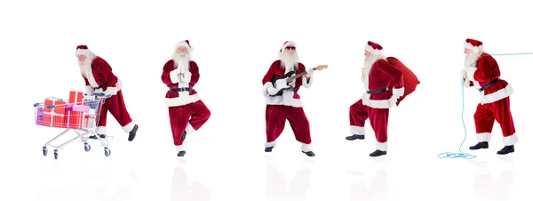 Conjunto de diferentes santas — Fotografia de Stock