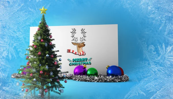 Composite image of merry christmas message — Stock Photo, Image