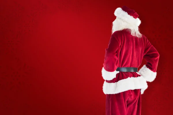 Babbo Natale guarda lontano dalla macchina fotografica — Foto Stock