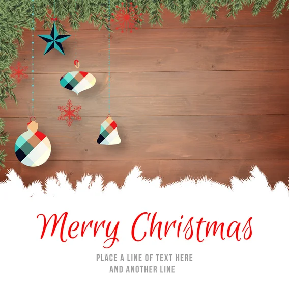 Immagine composita di buon Natale — Foto Stock