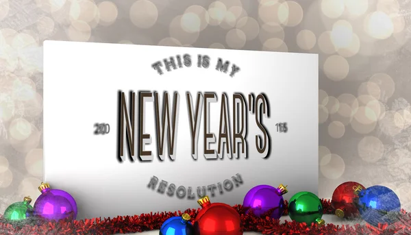 Composite image of new years resolution — Stock Photo, Image