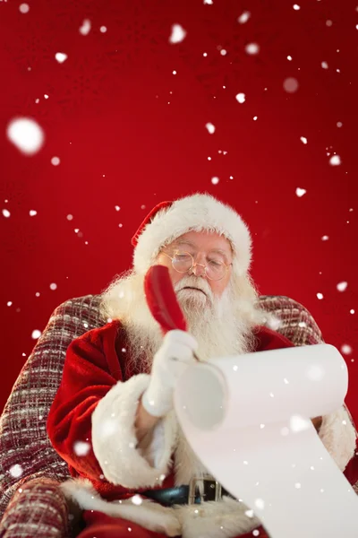 Noel Baba yazma listesi — Stok fotoğraf