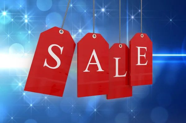 Red sale tags — Stock Photo, Image