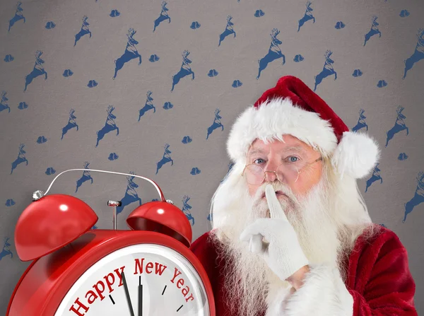 Santa vragen voor een rustige — Stockfoto