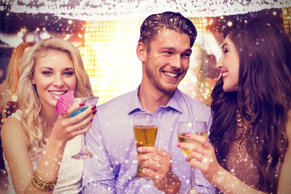 Composite image of friends toasting — Stock Photo, Image