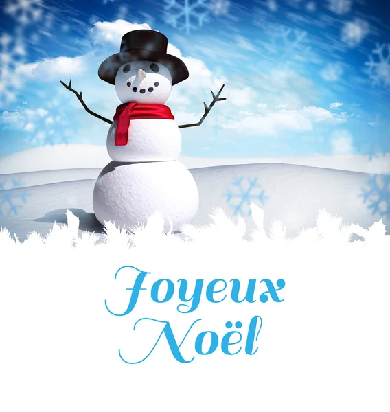 Zusammengesetztes Bild von joyeux noel — Stockfoto