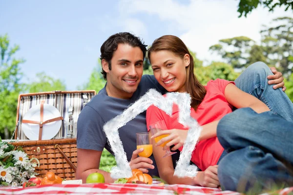 Two friends looking ahead — Stock Photo, Image