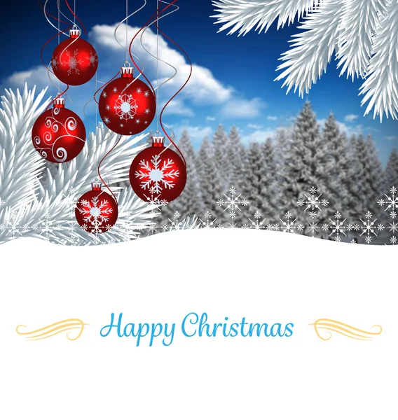 Composite image of christmas card — Stock Photo, Image