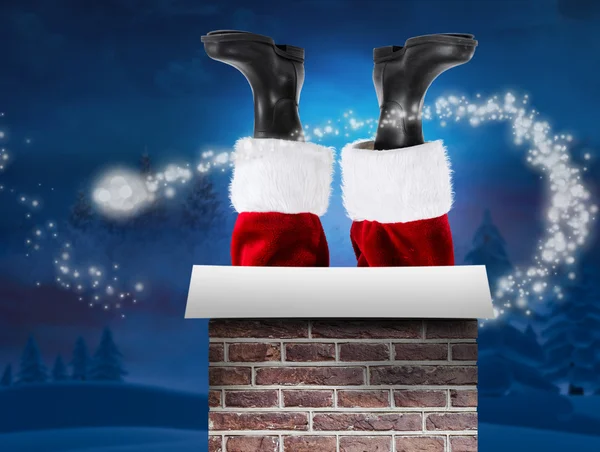 Santa claus buty — Zdjęcie stockowe