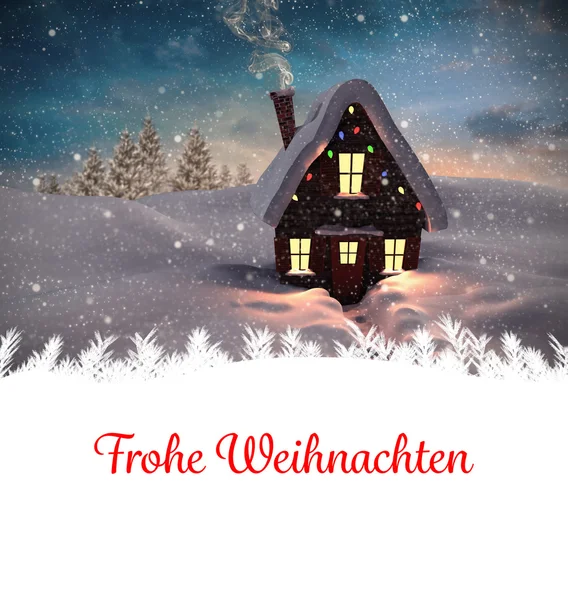 Salutation de Noël en allemand — Photo