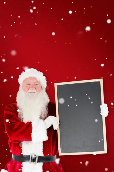 Santa claus weergegeven: blackboard — Stockfoto