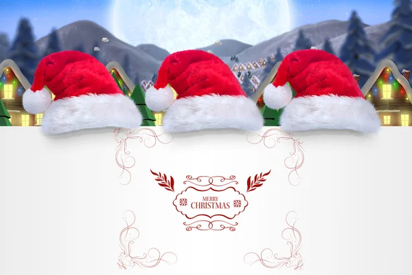 Immagine composita del messaggio di Buon Natale — Foto Stock